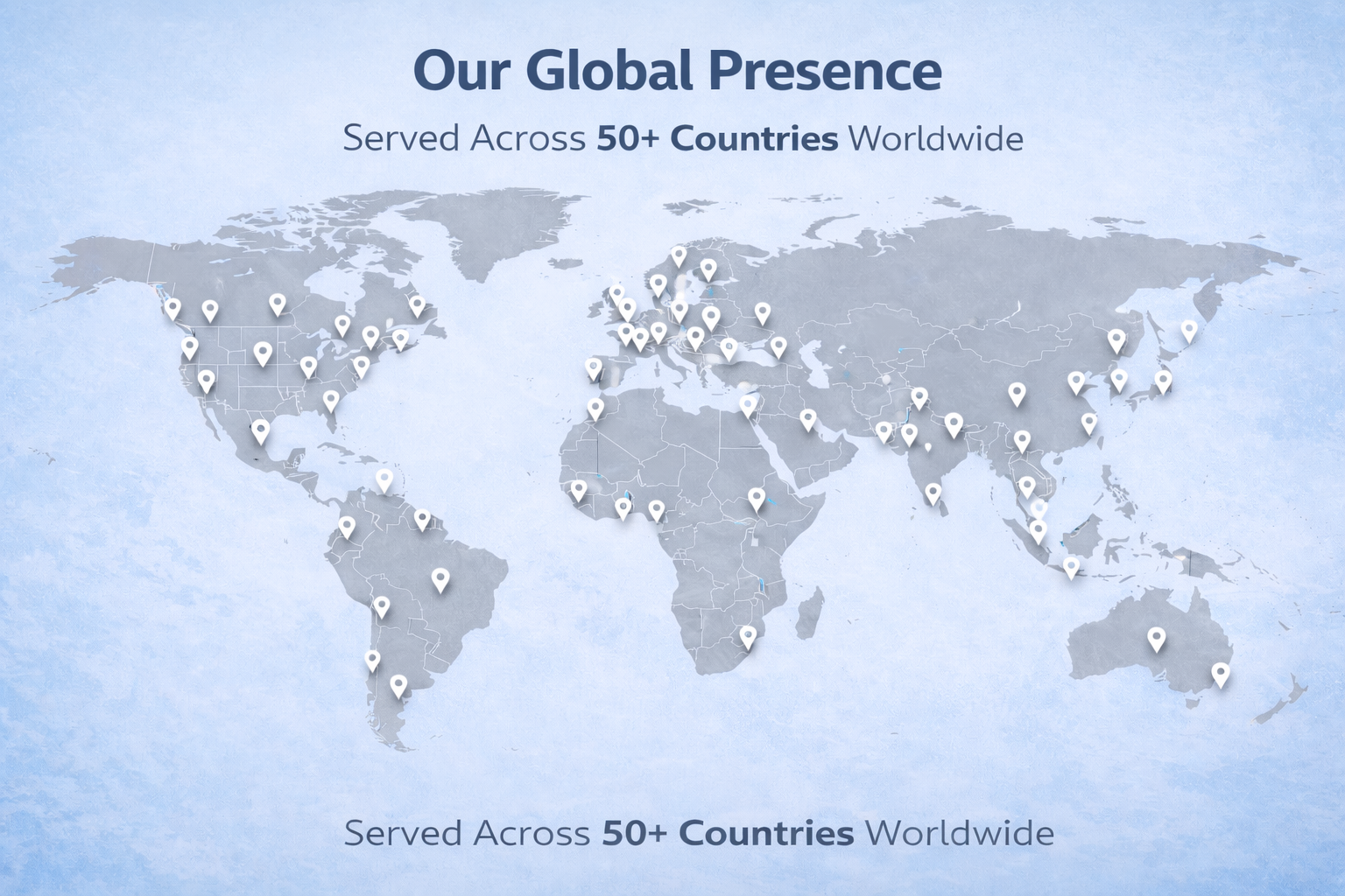Accredify Global coverage map