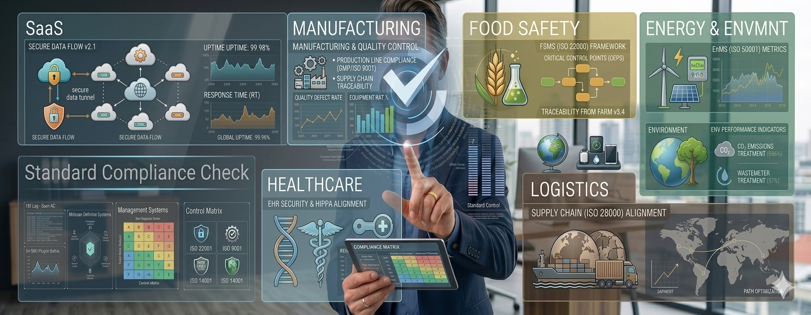 Industry-based certification and compliance solutions for healthcare and technology